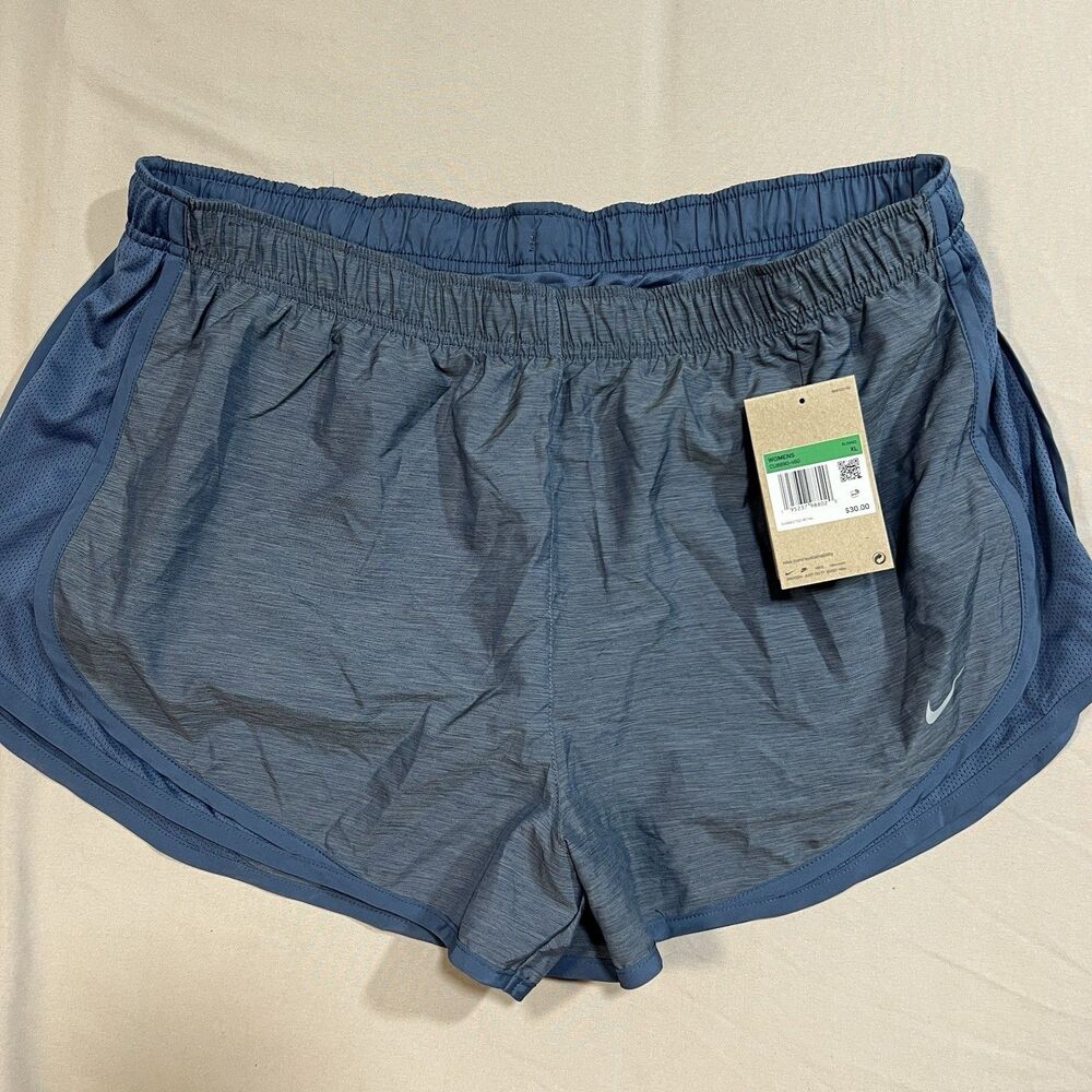 NWT Nike Women's Tempo Dri-FIT Running Shorts XL Grey Heather Move To Zero